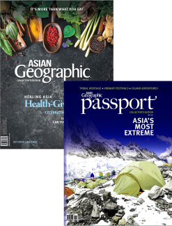 ASIAN GEOGRAPHIC - (5 ISSUES) + PASSPORT - (1 ISSUE)